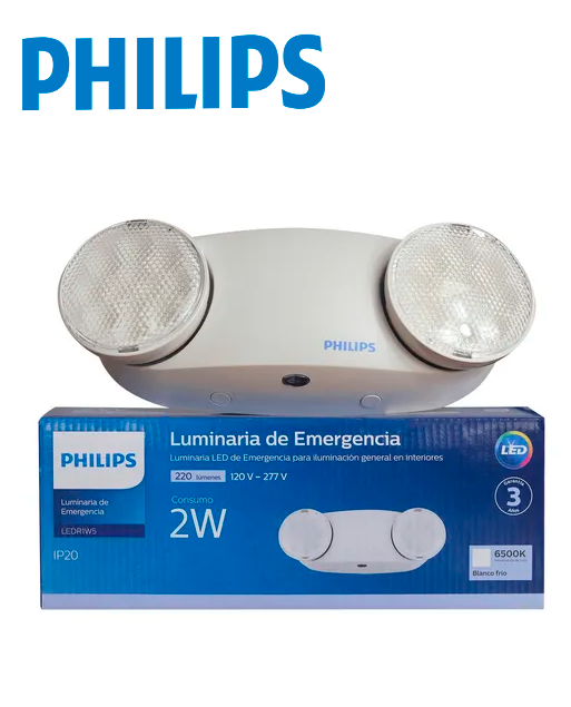 LUMINARIA DE EMERGENCIA PHILIPS 2W