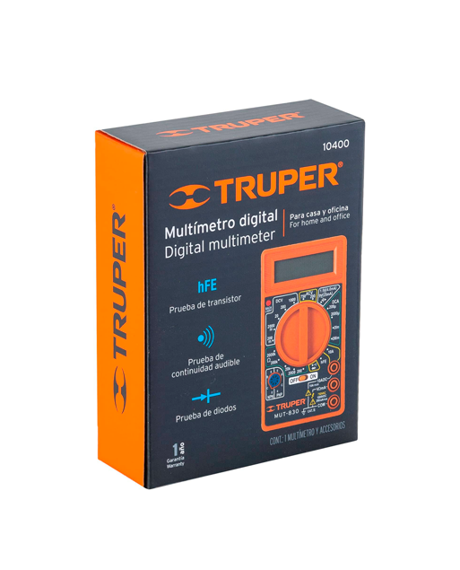 MULTIMETRO DIGITAL TRUPER ESCOLAR STUDENT USE 10400 MUT-830
