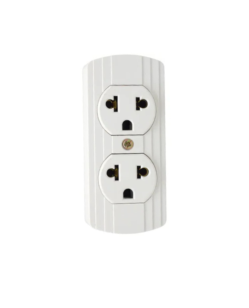 TOMACORRIENTE DOBLE UNIVERSAL CON LINEA TIERRA FAILUX ELECTRIC