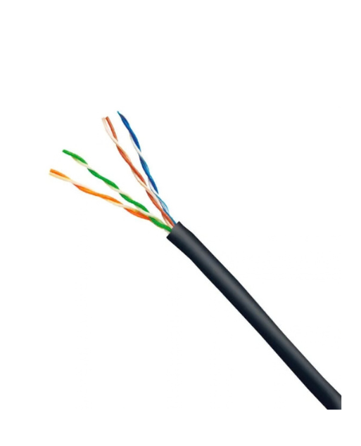 CABLE UTP CAT. 5E NEGRO PARA EXTERIOR SOLIDO 7061 DIXON